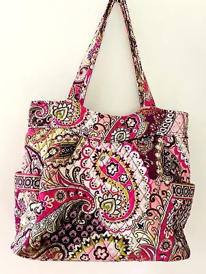 Lovely VERA BRADLEY ~  Very Berry Paisley  ~ Pleated Shoulder BAG / TOTE-GUC • $25