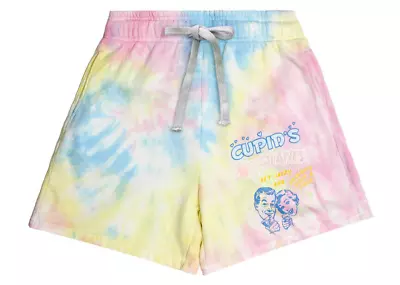 Boys Lie Women's Get Lucky Rainbow Tie Dye Fleece High Rise Sweat Shorts In XS • $34.99