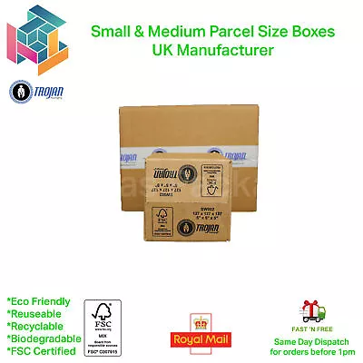 Royal Mail Small & Medium Parcel Postal Mailing Cardboard Boxes Single Wall • £294.48