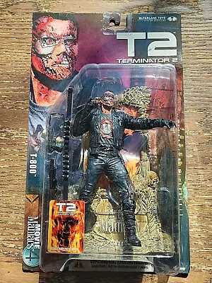 2001 McFarlane ToysMovie Maniacs Series 4 Terminator T2 T-800 Action Figure READ • $30