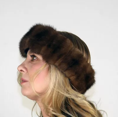 New Skin On Skin Demi Buff Mink Fur Headband Efurs4less • $49.99