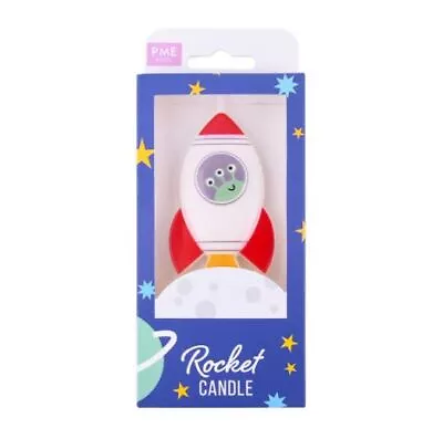 £6.29 • Buy Rocket Alien Candle Spaceship Space Party Cake Topper