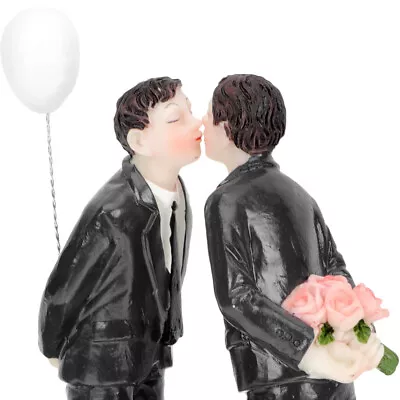 Resin Cake Decoration Bride Figurine Shaped Dessert Toppers Mr & Cakes • £14.78