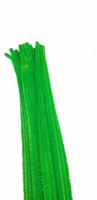 Chenille Pipe Craft Stems Cleaner Sticks Best Quality 30cm (12 ) Long 6mm Wide • £4.70