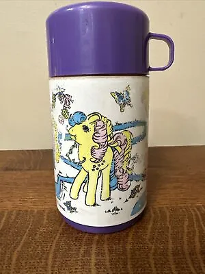 Vintage Hasbro My Little Pony MLP Thermos Purple 1990 • $9.99