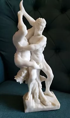 Veronese Design Hercules & Diomedes Marble White Resin 2 Wrestlers Figure Statue • $79