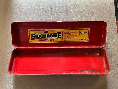 Sidchrome Vintage 407-9 Empty Tool Case Made In Australia (from 3/8dr Set) • $22.50