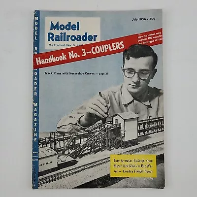 Vintage Model Railroader July 1954 Magazine Train Hobbyist Miniature Read • $5.03