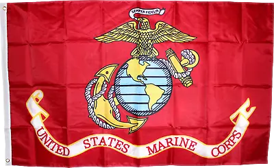 12X18 USMC MARINES Boat Flag UV Protected Waterproof MARINE CORPS LICENSED • $12.88