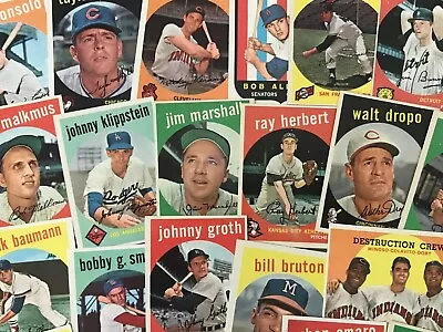 1959 Topps (COMMONS EX/EX+ #5 - #548) NEW LISTING 923 • $4.25