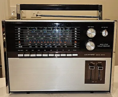 Vintage Lloyds N632b 8-band Portable (1970) Shortwave Radio Boombox • $78