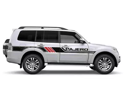 2 PCS Graphic Vinyl Car Sticker Side Door Stripe Decal For Mitsubishi Pajero • $72.37