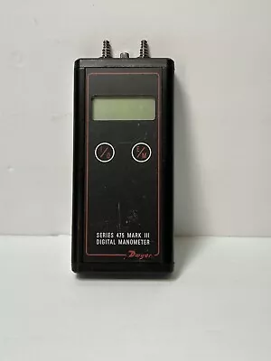 DWYER SERIES 475 MARK III DIGITAL MANOMETER (no Battery) • $59