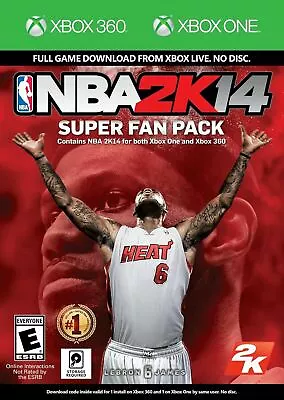 XBOX 360/ONE NBA 2K14 Video Game Code SUPER FAN PACK 2014 Basketball Kobe • $69.30