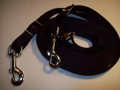 Horse Drawn Buggycartharness Mini/Pony Extra Long Black Nylon Driving Reins! • $23.50