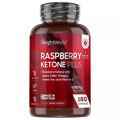 £14.99 • Buy Raspberry Ketone Plus 180 Capsules 4280mg | Weight Management & Fat Burner Pills