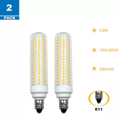 2x E11 LED Bulb168-2835SMD 12W 100~265V Ceramics Light Equivalent 120W H • $17.76