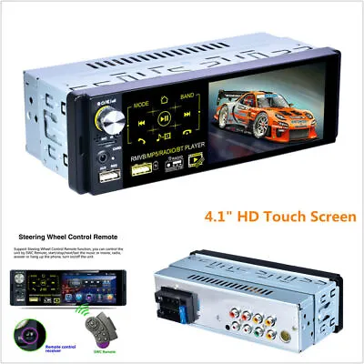 4.1  HD Touch Screen Car Stereo Bluetooth FM Radio MP5 Player AUX W/ Rear Camera • $92.60