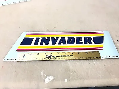 INVADER Decal LARGE Kart McCulloch  Margay Emmick Yellowraspberry Blue • $15.99