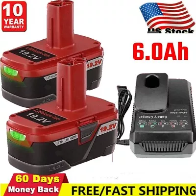 19.2 Volt 6.0Ah For Craftsman C3 DieHard Lithium Ion XCP Battery / Charger 11375 • $20.99
