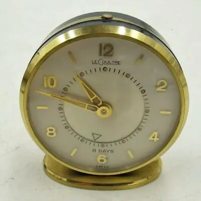 Vintage Le Coultre 8 Days Small Alarm Clock Works • $169.95