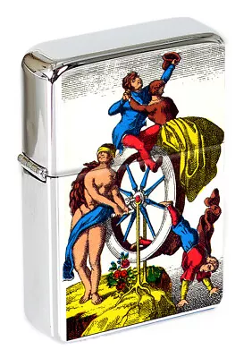 Tarot La Roue De Fortune (The Wheel Of Fortune) Flip Top Lighter • £15.99