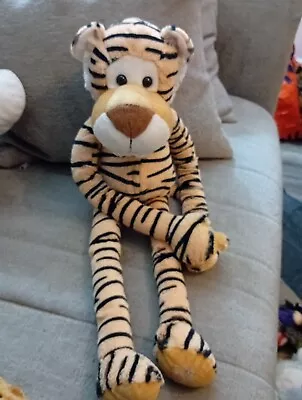 Cute Floppy Long Soft Plush Keel Toys Tiger Hug Toy Teddy Animal Used • £8.99