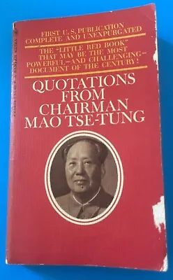 Quotations From Chairman Mao Tse Tung First US Edition 1967 Cover Wear  • £12.25