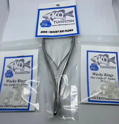** Neko / Wacky Rig Kit With O Ring Expander Install Pliers 2 Packs Of Rings ** • $21.98