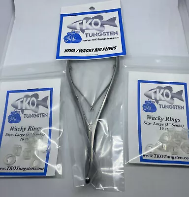   * Wacky Rig / Neko Kit With O Ring Expander Install Pliers 2 Packs Of Rings.* • $23.98