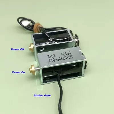 DC6v-12v Push Pull Type Plunger Mini Solenoid Electromagnet Magnet • $3.55