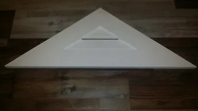 Triangle Surface Mount PVC Gable Vent 36 W X 13-1/2 H Primed White 3 SF • $79.99