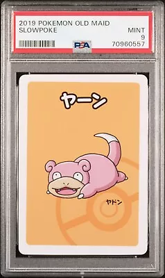 $10 • Buy Pokemon Center Japan Exclusive 2019 Old Maid - SLOWPOKE - PSA 9 MINT
