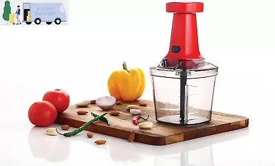 Manual Food Chopper – Manual Food Processor – Manual Vegetable Chopper With Vary • $14.39