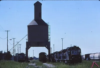 Original Kodak Railroad Slide NS Norfolk Southern Frankfurt Coaling Tower & Yard • £2.89