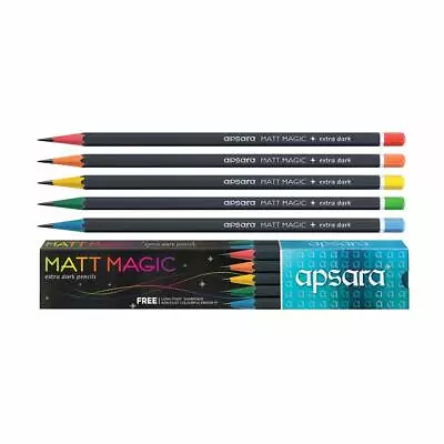 Apsara Matt Magic Extra Dark Pencil - Pack Of 10 Pencil (1 SET) • $6.99