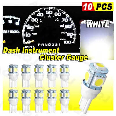 Dash Instrument Cluster Gauge WHITE  LED LIGHTS KIT Fits 92-95 Honda Civic EG • $12.56