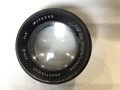 J H Dallmeyer. London. Anastigmat F4.5 F:6  Lens                    (G1155) • £80