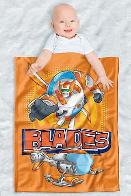 Transformers Soft Fleece Baby Blanket Cozy Crib Throw 30 X40  Blades • $27.99