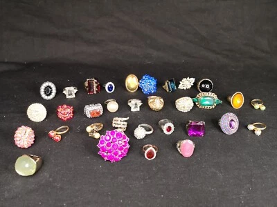 £4.99 • Buy JOBLOT Of Costume Jewellery Modern Rings