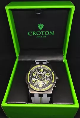Croton Men's Watch Japan Miyota Chronograph Movement CC311365GYB Brand New • $74.99
