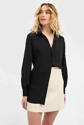 BNWT Kookai Hayman Slim Shirt - Black - Size 34 • $30