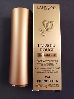 Lancome L'absolu Rouge Cream Lipstick Shade 274 French Tea - New • £14.99