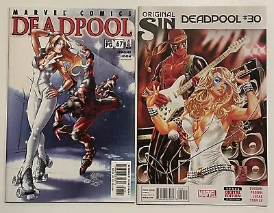 Deadpool #65 & #30 Dazzler Cover Lot NM Marvel Comics 2002 & 2014 • £52.27