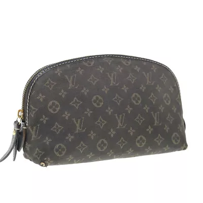 LOUIS VUITTON Monogram Idylle Pochette Cosmetic Pouch Brown M40375 LV Auth 62148 • £135.89