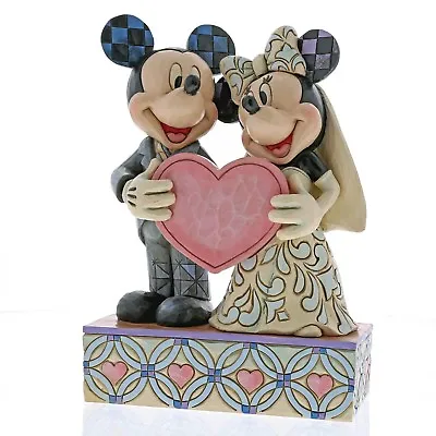£49.95 • Buy Disney Traditions Two Souls, One Heart Mickey & Minnie Mouse Wedding Figurine