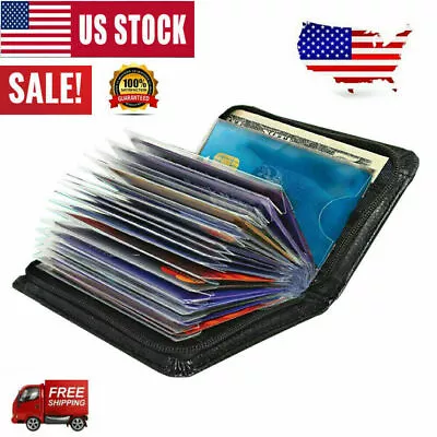 Secure Lock RFID Blocking Wallet Men Women Credit Card Holder Money Clip Wallets • $8.49