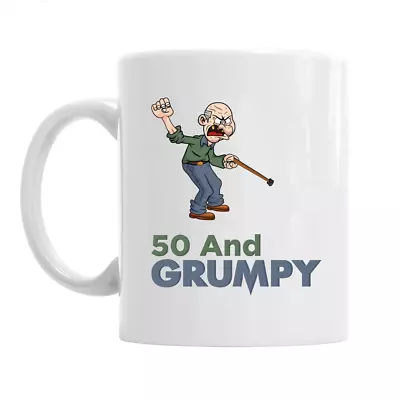 50th Birthday Funny Novelty Gift Present Idea For Men Dad Male Keepsake 50 Mug • £9.95