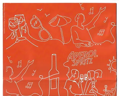 Cocktail Gift Wrap Aperol Spritz Wrapping Paper Wine Bottle Summer Adult Party • $7.95