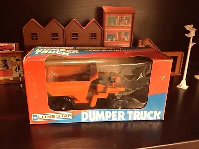 Vintage Lone Star No. 1501 Highway Constructors Dumper Truck & Box Die Cast Toy • £17.50